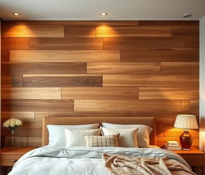 Jak wybrać drewnianą ścianę do sypialni: trendy i inspiracje