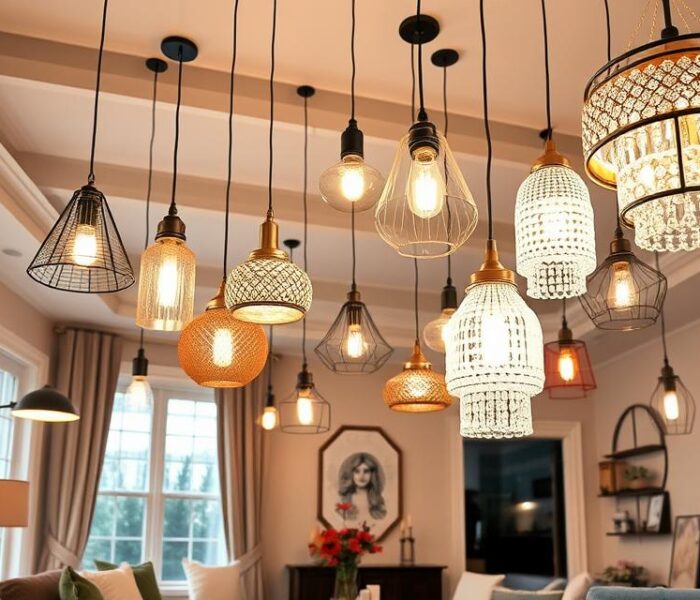 Stylowe lampy wiszące: trendy, materiały i inspiracje wnętrz