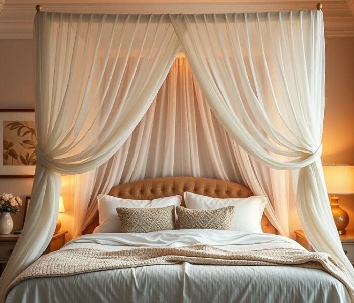 Jak samodzielnie zrobić i zamontować baldachim nad łóżko