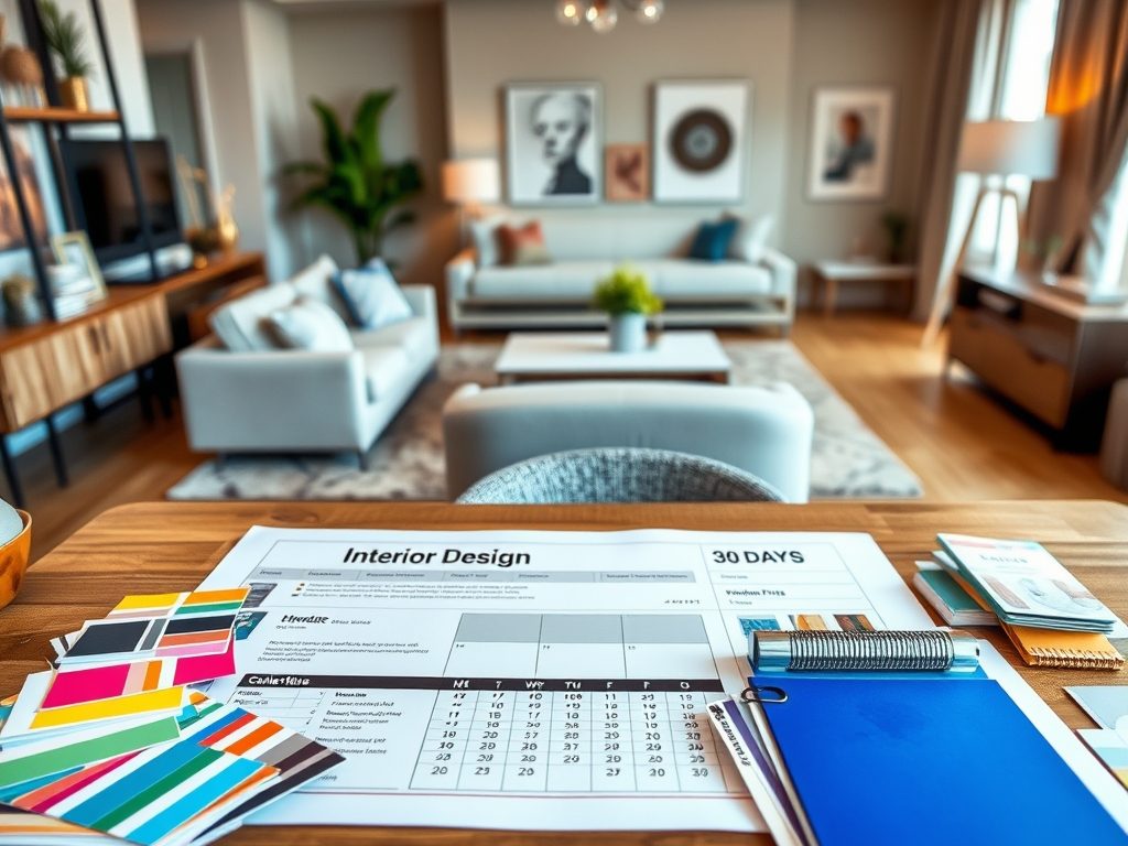 Urządzanie mieszkania w 30 dni: jak zorganizować proces i uniknąć najczęstszych pułapek