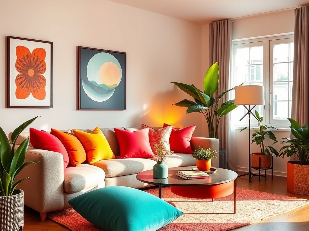 Akcenty kolorystyczne w mieszkaniu na wynajem: jak wprowadzić charakter i zachować uniwersalność wnętrza