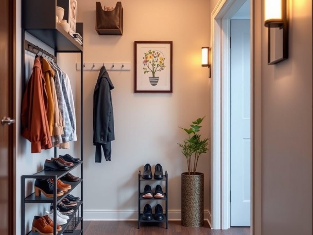 Układ funkcjonalny przedpokoju: jak zaplanować wygodną i estetyczną przestrzeń na buty i okrycia wierzchnie