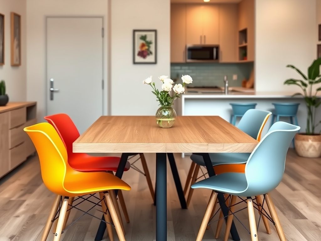 Stół i krzesła do mieszkania pod wynajem: jak wybrać trwałe i łatwe w utrzymaniu meble dla najemców