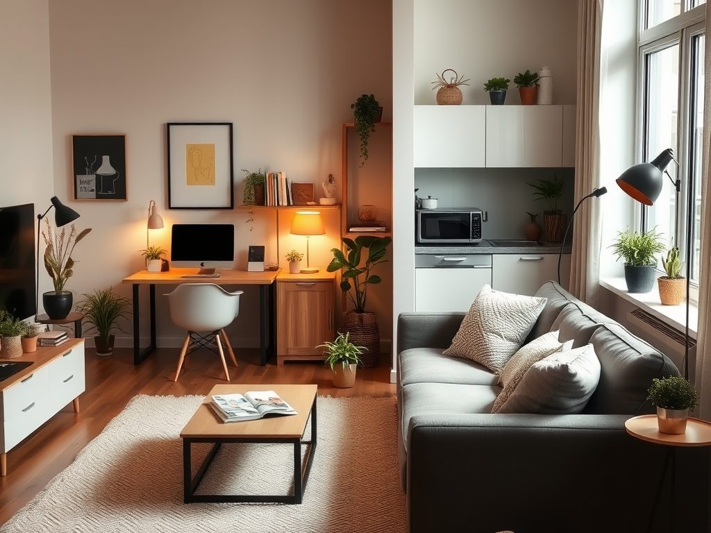 Jak wydzielić strefy w mieszkaniu bez remontu: praktyczne sposoby na podział przestrzeni meblami, światłem i dekoracjami