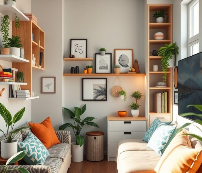 Przechowywanie w małym mieszkaniu na wynajem: praktyczne pomysły na maksymalne wykorzystanie przestrzeni bez zabudów