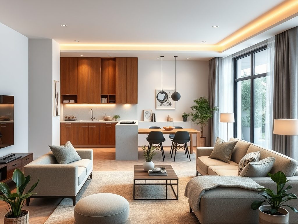 Jak oddzielić kuchnię od salonu bez remontu: praktyczne sposoby na funkcjonalny podział przestrzeni