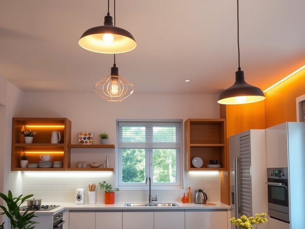 Oświetlenie kuchni w mieszkaniu na wynajem: praktyczne rozwiązania bez trwałych przeróbek