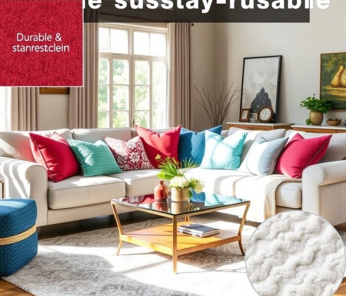 Materiały odporne na zabrudzenia do mieszkania: jak wybrać tkaniny trwałe, łatwe w czyszczeniu i odporne na codzienne wyzwania