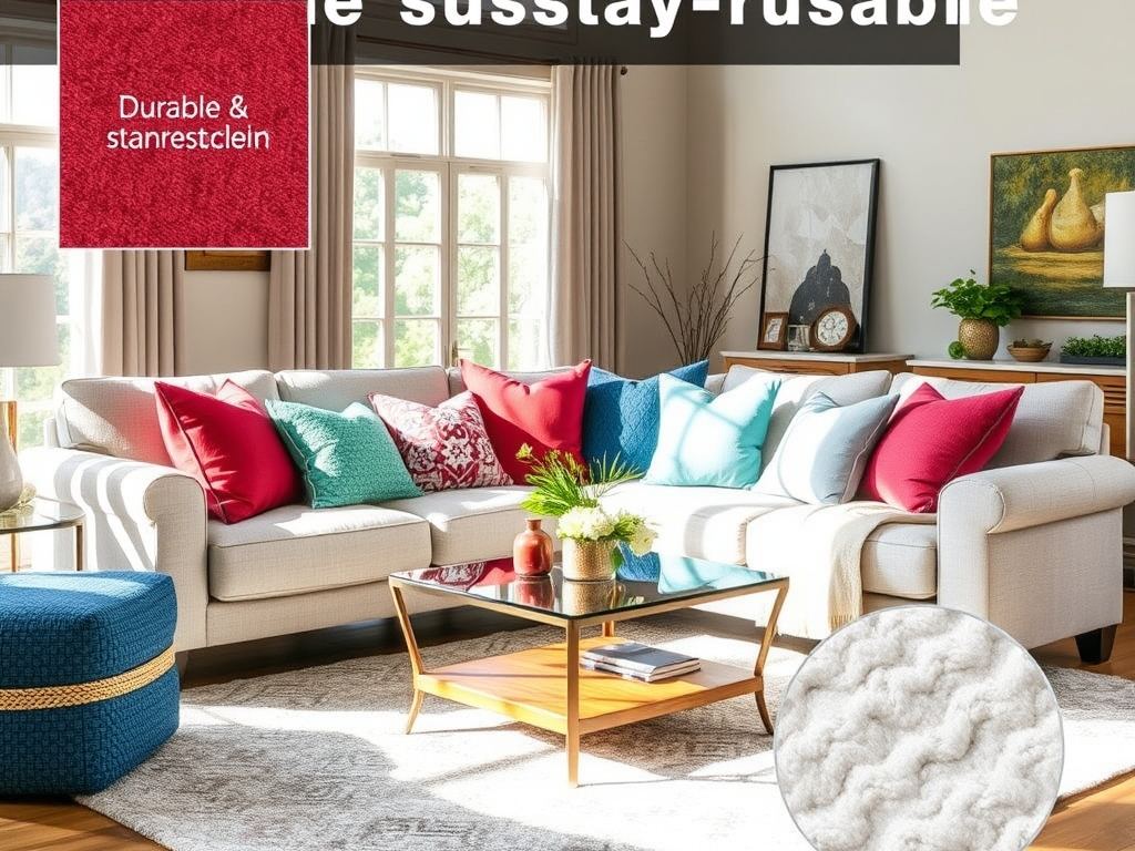 Materiały odporne na zabrudzenia do mieszkania: jak wybrać tkaniny trwałe, łatwe w czyszczeniu i odporne na codzienne wyzwania