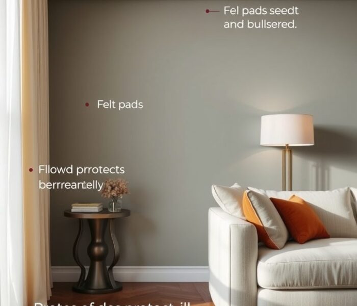 Odbojniki i podkładki filcowe w wynajmie: jak chronić ściany i podłogi bez trwałych zmian i hałasu