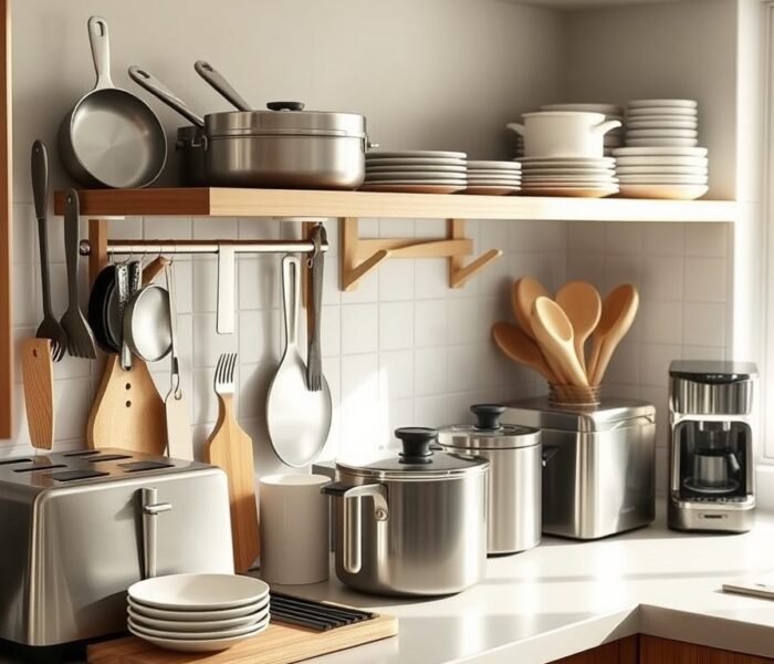 Wyposażenie kuchni do wynajmu: praktyczna lista niezbędnych akcesoriów i sprzętów bez nadmiaru