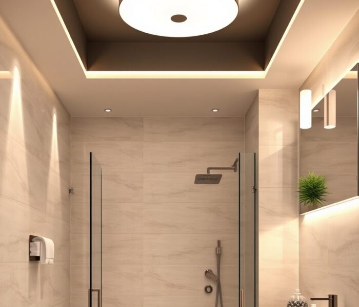 Oświetlenie łazienki do wynajmu: jak połączyć funkcjonalność, bezpieczeństwo i uniwersalny styl