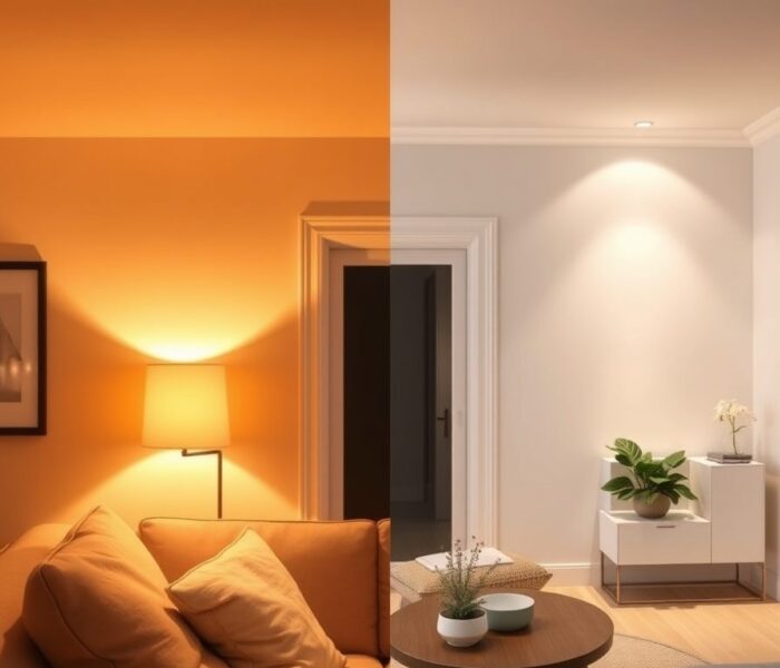 Temperatura barwowa światła do wynajmu: jak wybrać między ciepłą a neutralną dla uniwersalnej atmosfery i komfortu użytkowników