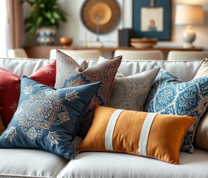 Poduszki dekoracyjne do wynajmu: jak wybrać styl i trwałość dla estetycznej aranżacji wnętrza pod wynajem