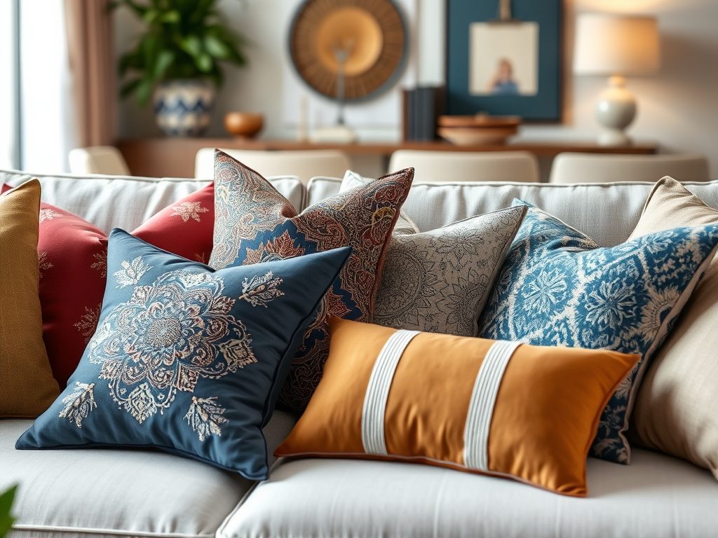 Poduszki dekoracyjne do wynajmu: jak wybrać styl i trwałość dla estetycznej aranżacji wnętrza pod wynajem